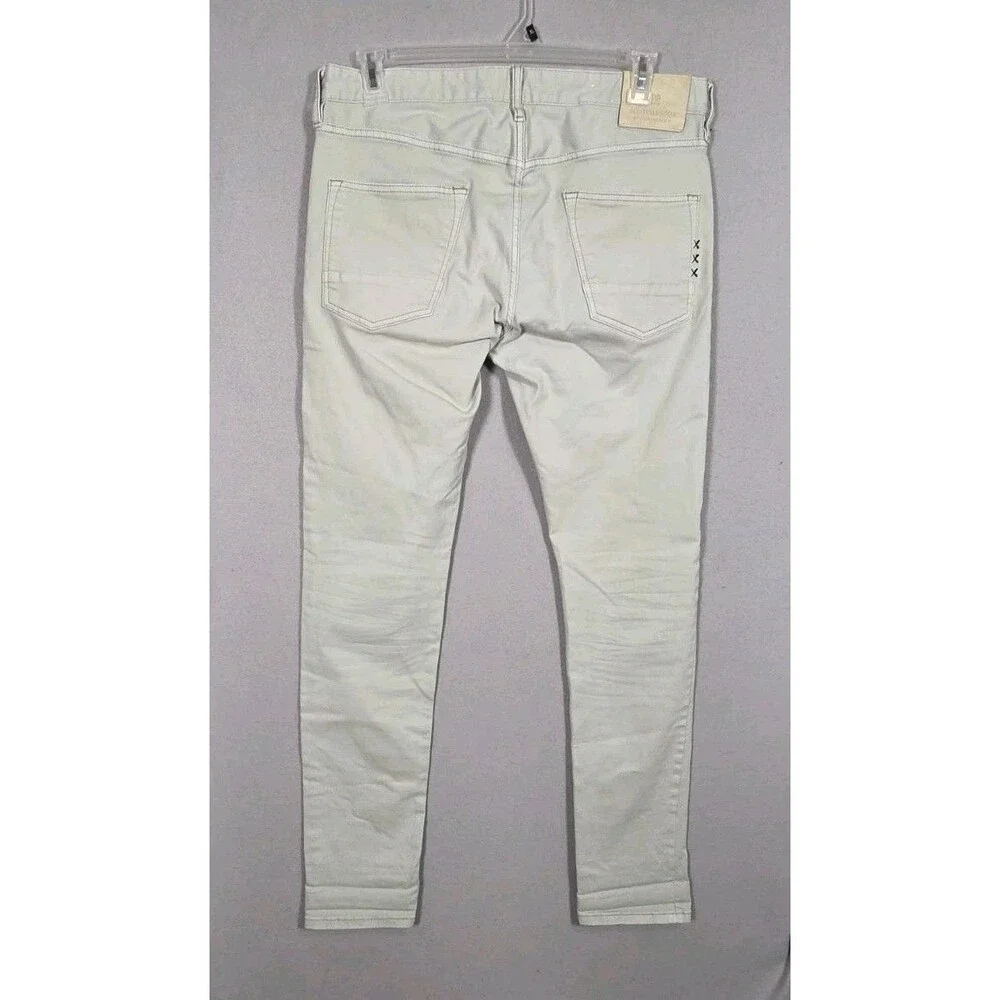 Scotch & Soda Jeans Ralston Mens W33 L34 Light Grey Washed Stretch Denim Pants